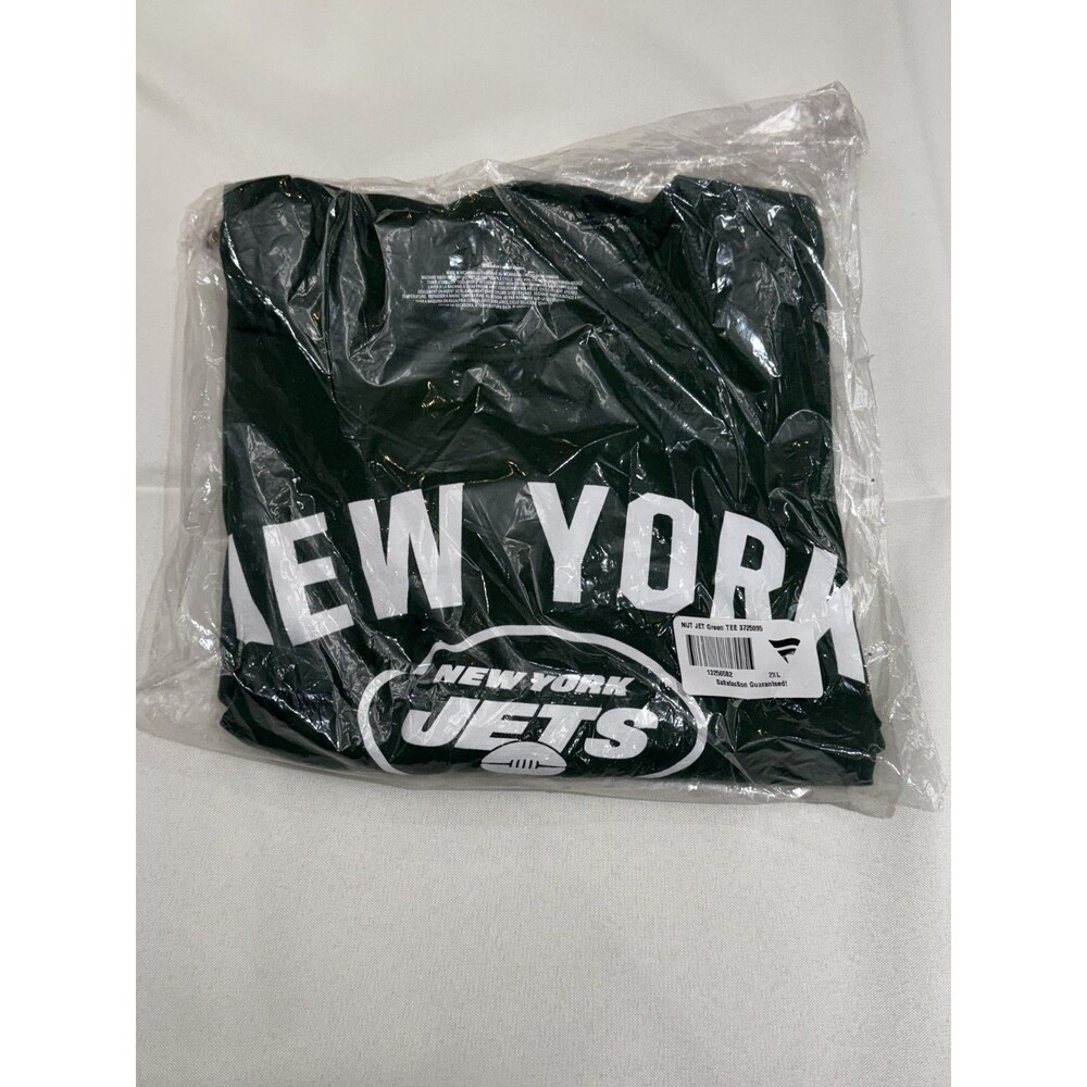 New York Jets Fanatics Mens T-Shirt Green 2XL NFL NEW in Bag